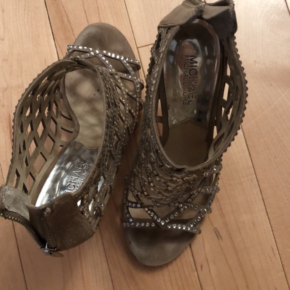 Michael Kora Rhinestone Heel Sandals Size 7.5 - Picture 6 of 6